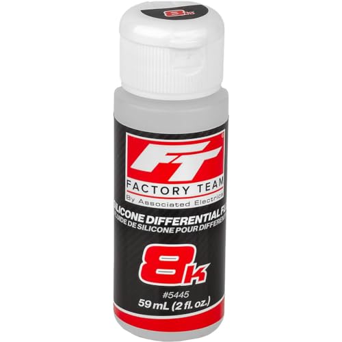 Team Associated 5445 Silicone Diff Fluid 8,000 CST 2oz RC Differential Oil for 1/8 Scale Buggy Short Course Replacement Lubricant