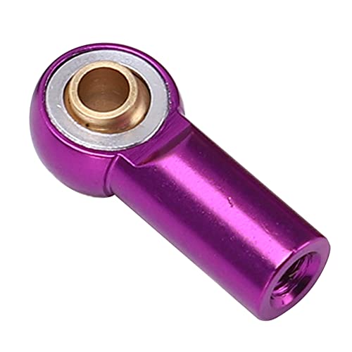 10pcs RC Metal Ball Ends, Aluminium Alloy Ball Ends M3 Link Rod End Joint, AXIAL SCX10 1/10 RC Car Upgrade Parts () - color: Purple