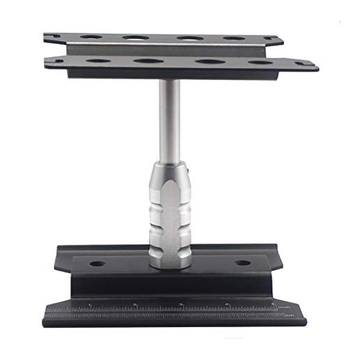 RC Aluminum Alloy Work Stand Repair Workstation 360 Degree Rotation Lift Compatible with Traxxas Axial SCX10 HSP HPI 1/8 1/10 1/12 Scale RC Truck Buggy Drift Car