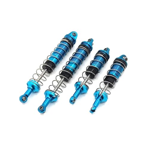 for WLtoys 12428 12423 12429 12427 FY 4Pcs Hydraulic Shock Absorber Metal Upgrade RC Car Parts Accessories Repair Spare Rc Parts - color: Blue