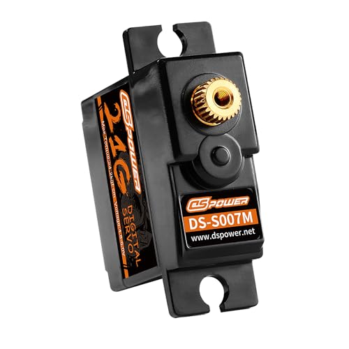 21G Mini Servo Micro Servo with 25T Arm,Digital Servo Full Metal Gear for 1/18 1/16 1/14 RC Crawler Car,Truck, Boat Airplane Robot Upgrade Parts