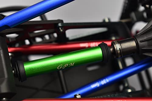 Steel + Aluminum Front+Rear Universal CVD Drive Shaft For Losi 1:8 LMT 4WD Solid Axle Monster Truck LOS04022 / LMT Grave Digger/Son-uva Digger LOS04021 Upgrades - 10Pc Set Blue