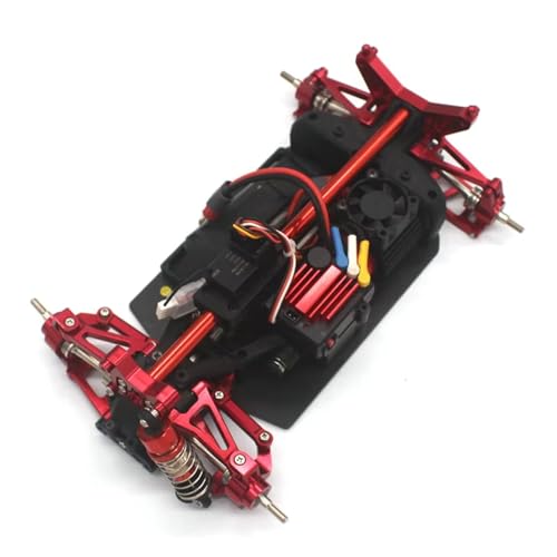 RC Cars Crawler Parts Compatible with MJX 14303 14301 14302 4WD 1/14 Remote Control Car Metal Upgrade Parts Fragile Set of 10 Pieces(Red) - color: Red