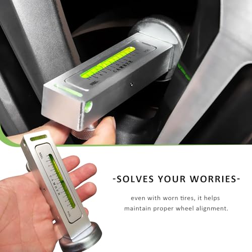 Adjustable Magnetic Gauge Tool, Automotive Camber Strut Alignment Instrument Tire Repair Tool, Universal Caster Wheel Alignment Gauge for Sedan SUV Truck, Car Accessories