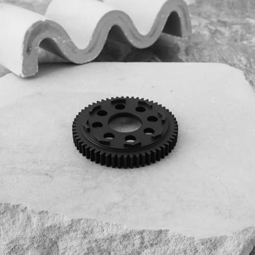 ECSiNG 1Pc 32P 0.8 Mod 57T Carbon Steel Spur Gear Compatible with Arrma 1/10 Granite 3S Compatible with Senton 3S Compatible with Big Rock 3S RC Car