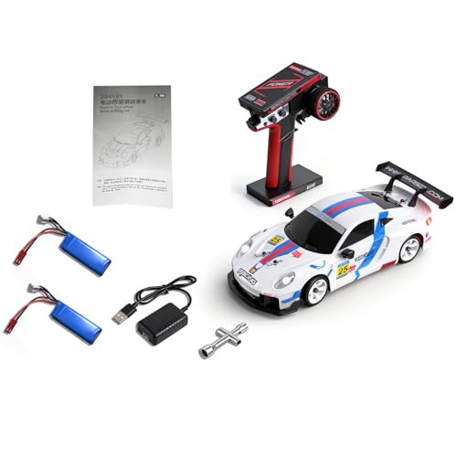 WLtoys 284191 RC Drift Cars, 1:28 Scale 4WD RTR High Speed 30KPH Racing Car | Drifting Car with LED Light and Gyroscope, Professional Chassi, Independent suspension, 2.4G RC Car with Dedicated Drift Tire