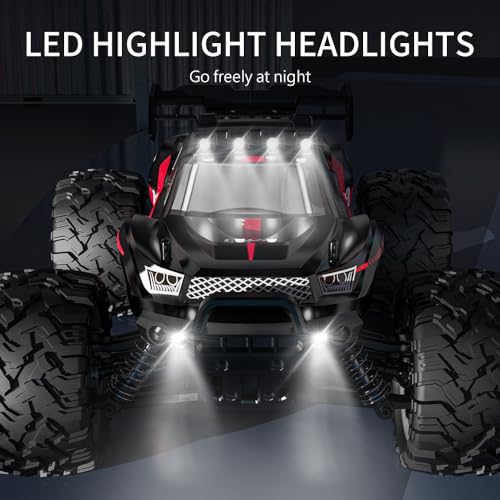 1:16 Scale 4WD High Speed Off-Road Waterproof RC Truck with Dual Batteries | dual Lipo Batteries,Hobby Grade RC car for Adults & Kids