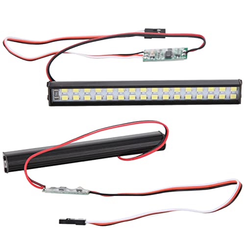 Pilipane 32pcs Lamp Beads RC Car Roof Lamp, RC Crawler Light Bar Roof Lamp Kit and Universal LED Light Bar Accessory Model car Parts, LED Light Bar Kit ( 3.9 x 0.5 x 0.5in)