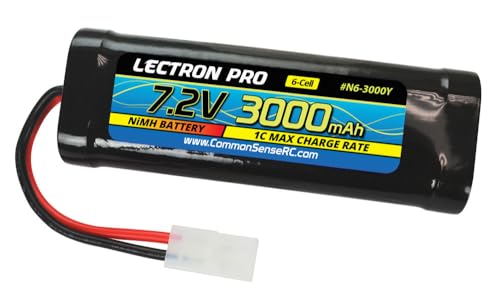 Common Sense This Lectron Pro™ 7.2V (6-Cell) 3000mah Nickel-Metal Hydride (NiMH) Battery Pack is Perfect for tons of 1/10-scale Cars and Trucks. This Battery Pack Features Sub C Cells in a Flat Pack