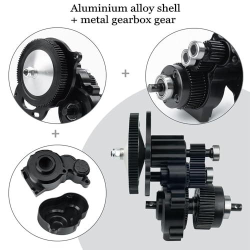 Upgraded Stealth XF Transmission Set RC Car Gearbox for Element Enduro ECTO SE IFS 1/10th Scale Crawler Car
