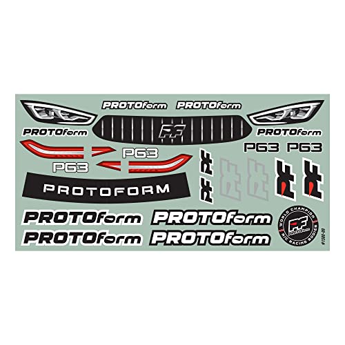 Pro-line Racing PROTOform 1/10 P63 X-Lite 0.4mm Clear Body for 190mm TC PRM158015 Car/Truck Bodies Wings & Decals