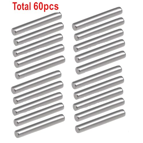 50Pcs ZQToday 1.5x5mm Dowel Pin Hex Wheel Hub Nut Pins Hinge pin Compatible with Axial SCX24 Deadbolt JLU Gladiator Bronco FMS FCX24 1/24 RC Crawler Car,TRAXXAS 1/18 HSP 1/18 YDT815-17