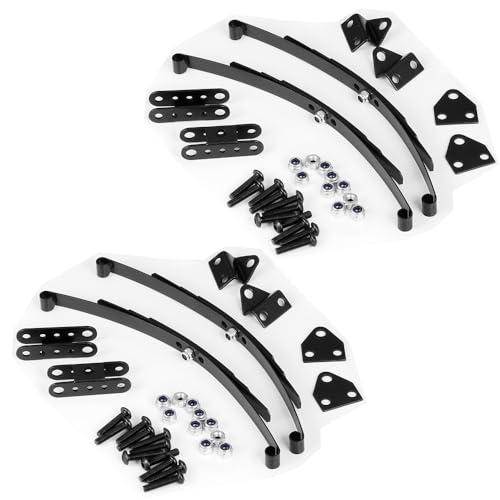 MOHERO Steel Leaf Springs Set HighLift Chassis Leaf Spring Suspension Set for 1/10 RC D90 Crawler Car Upgrade Parts