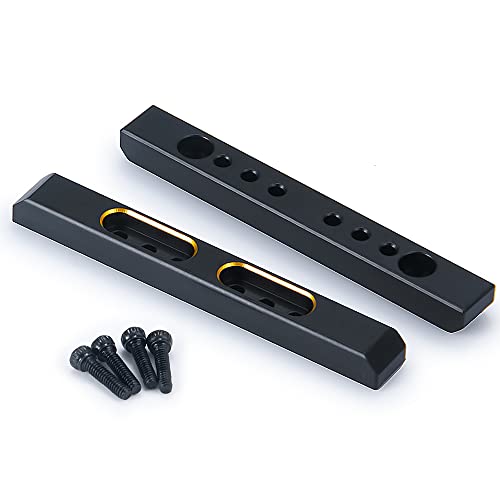 2Pcs Brass Boulder Bars for 1/24 Axial SCX24 AXI90081 AXI00001 AXI00002 AXI00005 AXI00006 Girder Strengthen RC Car - color: Brass Boulder Bars