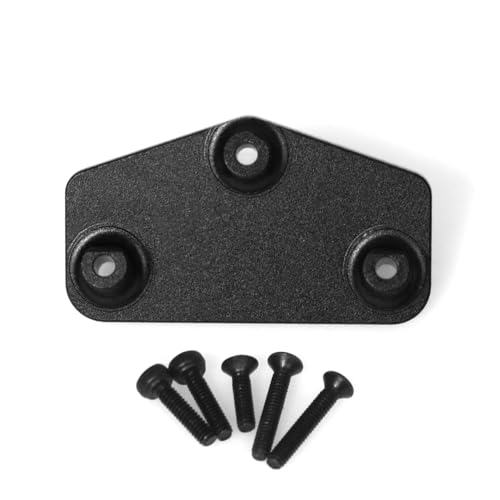 Aluminum Alloy Servo Fixed Seat RC Upgraded Parts for LOSI 1/18 Mini LMT 4X4 Brushed Monster Truck RTR-LOS01026 RC Car (Black) - color: Black