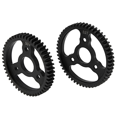 DKKY 6PCS 32P M0.8 Metal Hardened Steel Gear 53T 50T Spur Gear with 13T 15T 17T 19T Pinion Gear Set for TRX4 1/10 Slash 4x4/VXL/Stampede 4x4/VXL/Rustler 4X4/VXL/Summit/T-Maxx Replace #3956