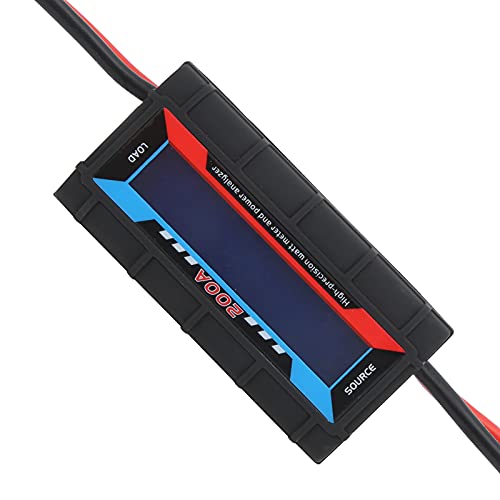 200a Rc Watt Meter, Power Analyzer Digital Battery Analyser Power Meter Monitor with Digital Lcd Screen for Rc, Battery, Solar, Wind Power - High Precision Voltage(V) Current(A) Power(W) Measurement