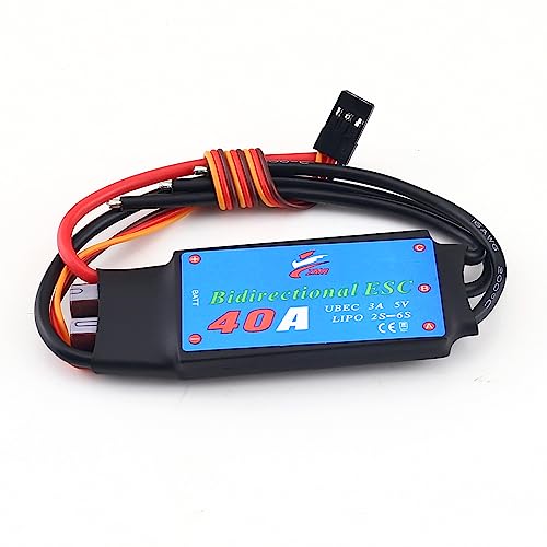 ZMR 40A Bidirectional Brushless 2-6S UBEC 3A 5V ESC for Remote Control Car Pneumatic Underwater Propeller