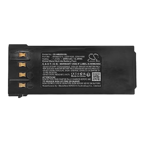Replacement Battery for NBB Nano Funkfernsteuerungen Nano-L 2.260.1020 Nano-S Nano-L SMJ Planar-NL Nano-M, 22501000 FUA13 2.260.1020 2.250.2011 RNBB7215 2.250.2010 3.820.2032 2254100 battery 2000mAh