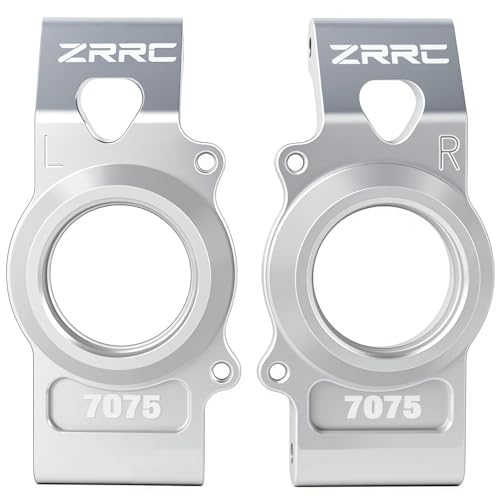 Unbreakable 7075 Aluminum Rear Stub Axle Carriers Rear Hubs for Traxxas X-MAXX 8S, L&R Rear Hub Carrier Upgrade, CNC Alum. Suspension Mount, Replacement for Traxxas 7852X 7752X, Silver Finish - style: Rear Hub