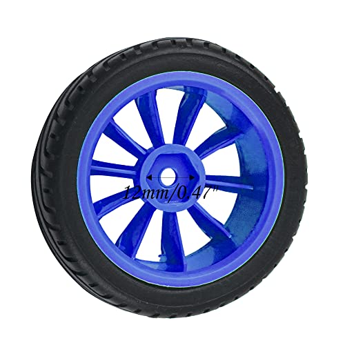10-Spoke RC 12mm Hex Hub Wheel Rims & Rubber Tires Compatible with HSP Tamiya HPI Kyosho 1/10 On-Road Touring Car,WLtoys 1/14 144001 Traxxas 1/16 Slash RC 1/18 A959B Buggy (Blue) - color: Blue