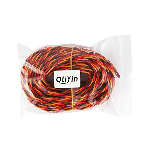 32 feet 22AWG 60cores Twisted Servo Lead Servo Extended Cable Twisted Wire for JR Servo Extension