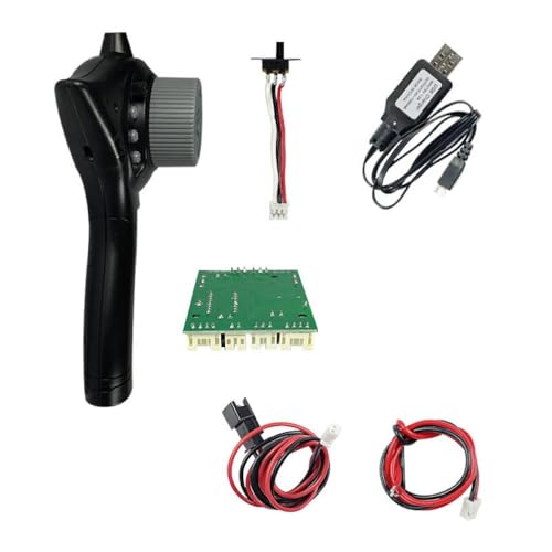 5CH 2.4GHz Transmitter and Receiver Set Compatible with LDRC LD-P06, LD1201 Unimog and 1/10 1/12 1/16 1/18 Scale RC Crawler Cars