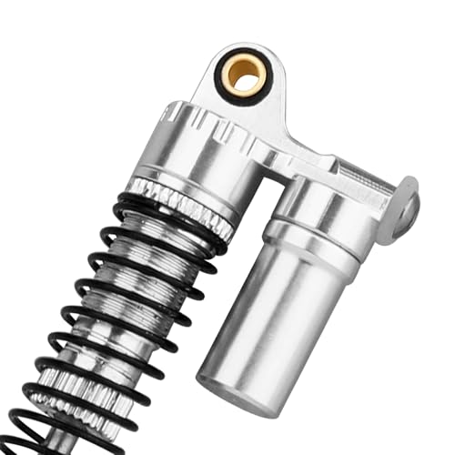 Aluminium 53mm/59mm/66mm/78mm Shocks- Long Threaded Shock Absorber Oil Damper for TRX4M 1/18 RC Crawler Upgrades (silver, 53mm)