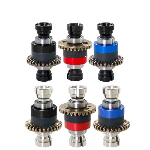 Differential Parts for ARRMA 1/18 Granite GROM/Typhon/1/14 Mini Mojave RC Front/Rear Universal Metal Differential Spare Parts (1* All Black) - color: 1* All Black