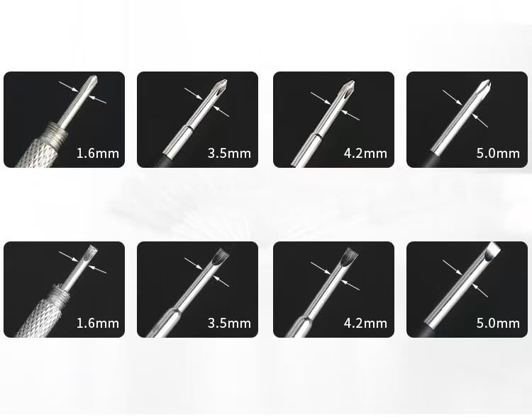 8-in-1 Multi-Function Screwdriver Set | 6 LED Flashlights, Assorted Bits