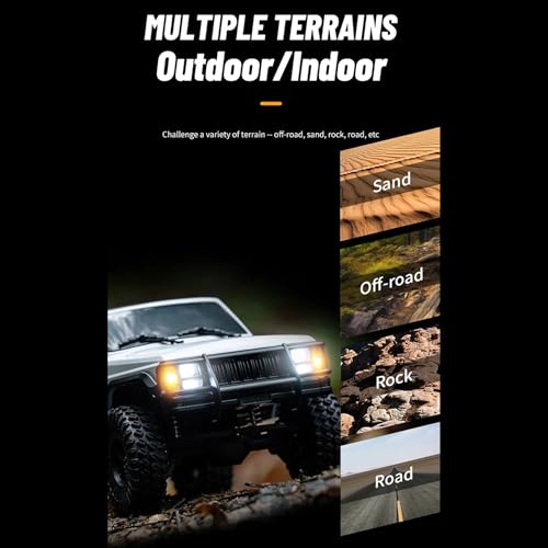 AMK Upgraded TRX4M Nylon Chassis Frame, 1/18 RC Crawler Assembled Chassis for 1/18 AX-8560 Rc Crawler TRX4-M Bronco Defender