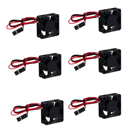6Pcs Plastic 30mm RC Car Brushless Motor ESC Cooling Fan Heatsink Compatible with 1/10 1/12 1/8 HSP HPI Wltoys Himoto Tamiya Redcat Upgrades Parts