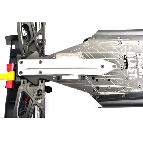 GPM 7075 Alloy Rear Chassis Skid Plate Brace for 1/8 Kraton 6S Exb 4X4 RTR Brushless Speed Truck-Ara8708V6 (Red) - color: Red