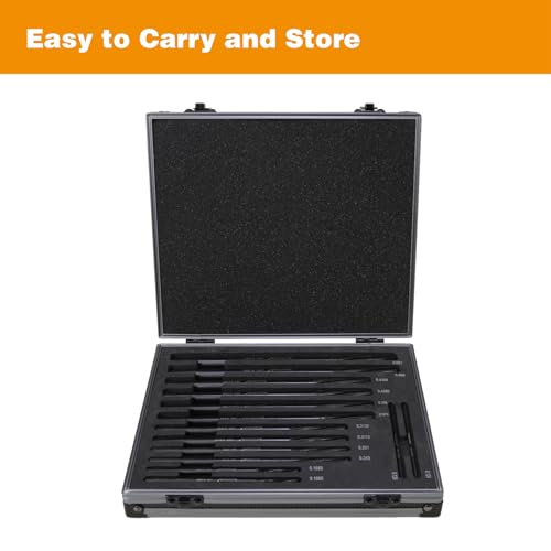 0.124"-0.501" 14 Pcs M2 HSS Chucking Reamer Set - size: 14PCS Kit