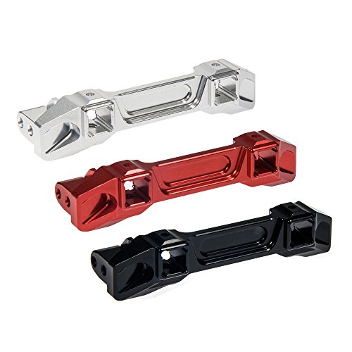 Aluminum Alloy Front Rear Bumper Mount for 1/10 RC TRX-4 Crawler Car(Black) - color: Black