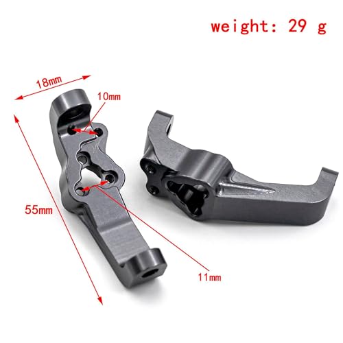 Aluminum Alloy C Hub Carrier C-Seat RC Replacement Parts for REDCAT GEN8 RC Car - color: C Seat
