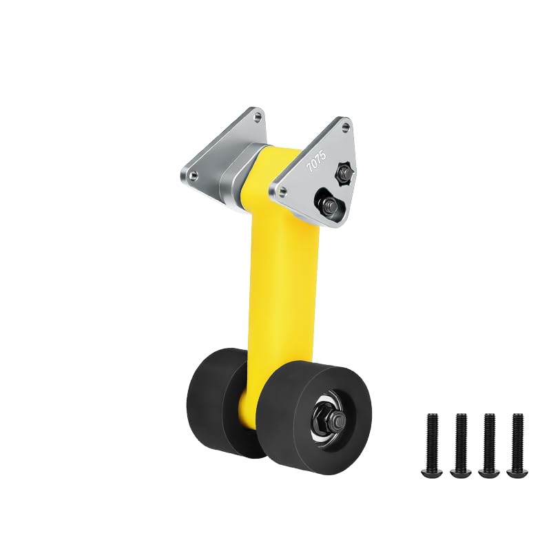 GPM Special Material Rear Wing Mount with Wheelie Set for ARRMA 1/10 Gorgon 4X2 Mega 550 ARA3230 (Silver) - color: Silver