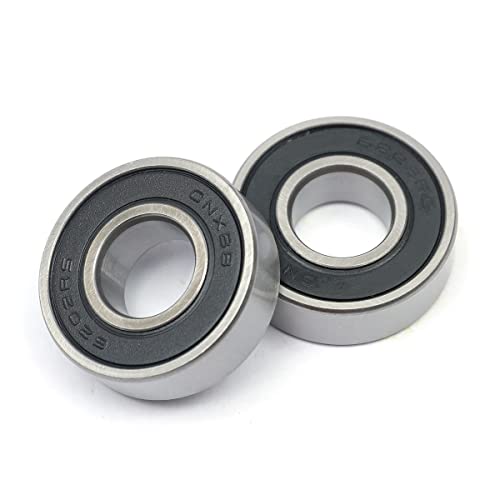 10 PCS 6202-2RS Double Rubber Sealed Bearings 15x35x11mm, Deep Groove Ball Bearings 15x35x11mm, Deep Groove Ball Bearing ABCE-3 Pre-Lubricated, Chromium Bearing Steel (6202-2RS, 10) - size: 6202-2RS