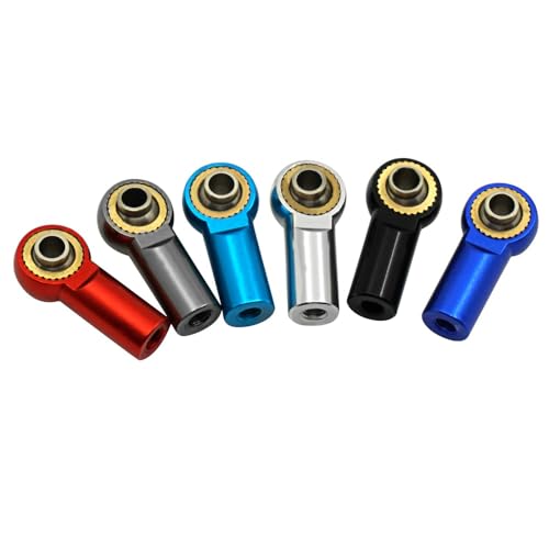 20pcs/Set Aluminum M3 Metal Ball Head Holder for Axial SCX10 Link Rod End Ball Joint for 1/10 RC Car Truck Buggy Crawler ( Color : Blue 20pcs )