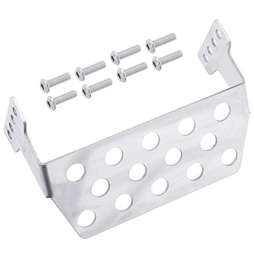 Hobbypark Metal Rear Chassis Protector Plate Stainless Steel for 1/10 Scale Traxxas TRX-4 RC Crawler OP Parts