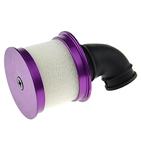 2Pack ShareGoo Aluminum Capped Air Filter Sponge Cover 04104 Upgrade Parts Compatible with RC 1/10 HSP Traxxas Himoto Redcat Nitro Truck Buggy