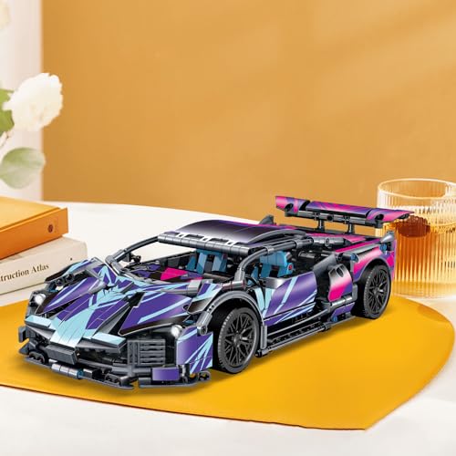 WINGIFT 934 Piece Sports Car Building Blocks Toys Boys or Adults Kits, 1:14 Race Car Model Building Set, Adult Collectible Model Cars Set to Build, STEM Super Cars Sets for Boys Girls Age 6-12, 8-14 - style: 1329 Pieces