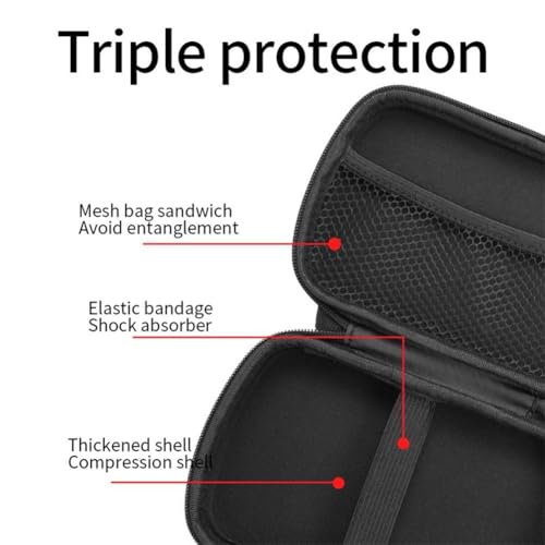 Hard Carrying Case for Anbernic RG Slide Retro Gaming Console Travel Storage Holder Protective Cover Flannel Material Compact Portable Game Accessories Organizer
