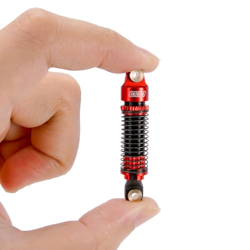 INJORA 59MM Threaded Oil Shock for 1/18 RC Redcat Ascent18 Upgrade(Red) - color: Red