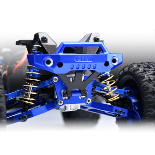 Aluminum 7075 Alloy Front Bulkhead Mount Strengthen & Front Bumper Support Mount for Traxxas 1/16 Mini Maxx 4WD RTR Brushless Monster Truck 107154-1 Upgrades - Red