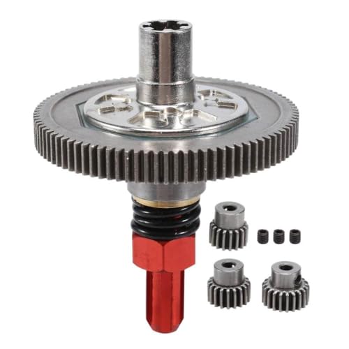 COMODO 91T Spur Gear Slipper Clutch Assembly with 17T 19T 21T Pinion Gears for 1/10 Scale 4x4 RC Cars Compatible with Vorteks-Style Models