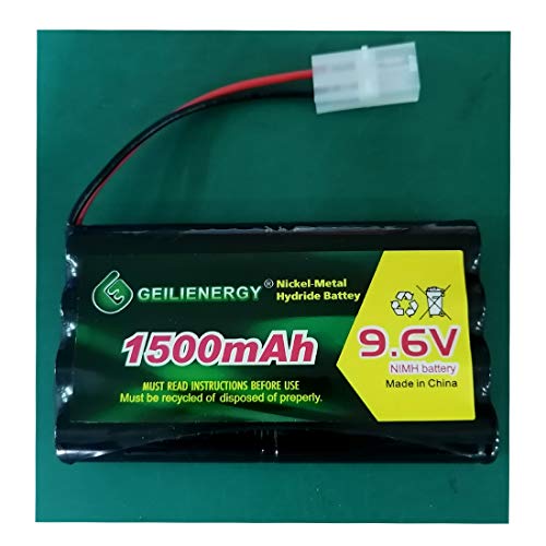 9.6V 1500mAh Rechargeable NiMH RC Battery with Tamiya Connector Compatible with RC Car RC Truck RC Airplane RC Boat Traxxas LOSI Associated HPI Kyosho Tamiya Quadcopter Drone Hobby (2 Pack) - color: 9.6V 1500 MAH Battery (2 PACK)