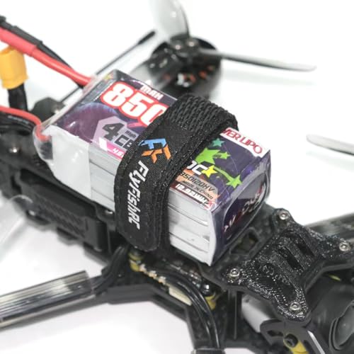 6pcs 15x250mm Fiber Rubber RC FPV Battery Strap for 4S 6S Drone Quad