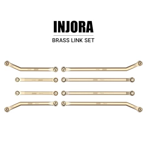 INJORA Brass High Clearance 4 Link Set for 1/24 SCX24 Gladiator Power Wagon - color: Brass