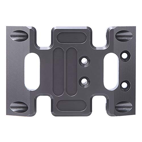 Aluminum Alloy Center Skid Chassis Plate, RC Car Accessory for Crawler Protection with Easy Installation, Fit for AXIAL SCX10 1/10 RC Car